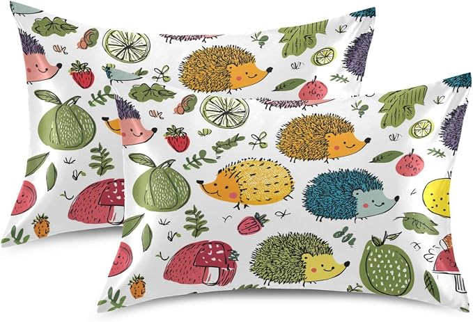 Colorful Doodle Hedgehogs