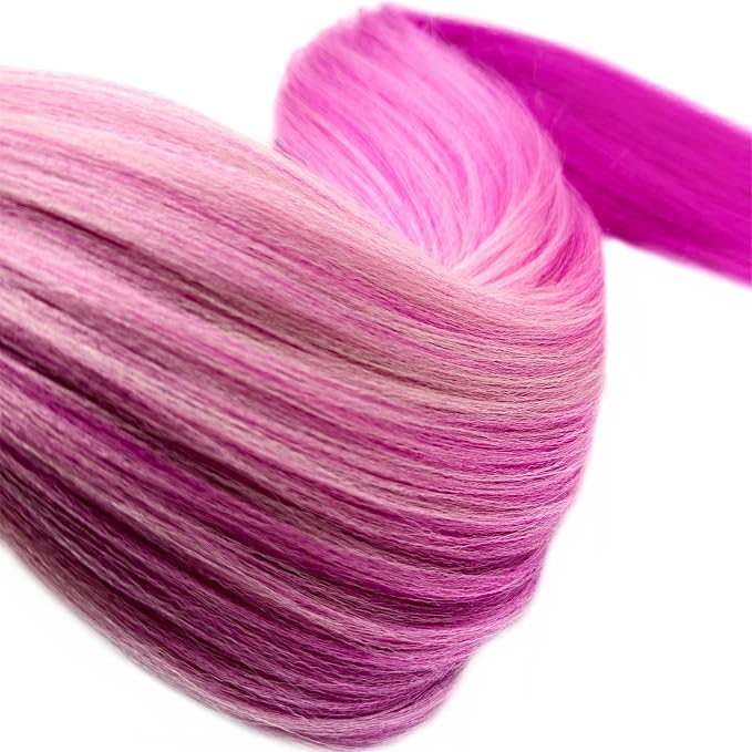 Blonde Pink Ombre Braiding Hair