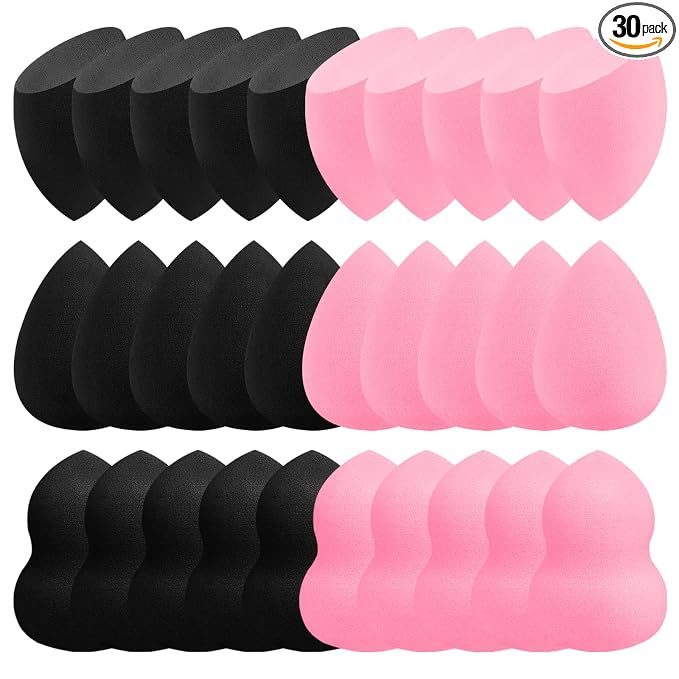 30 Pcs (15 Pink+15 Black)
