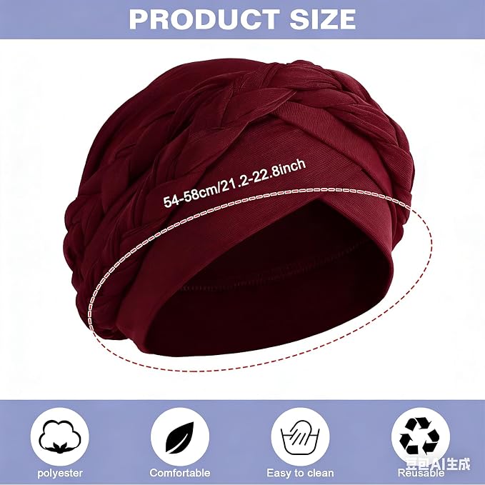 Wine Red & Beige