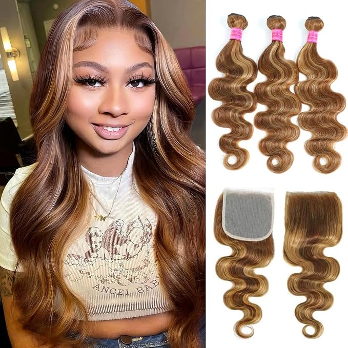 4/27 Body Wave Bundles with Closure