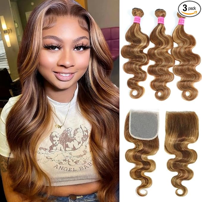 4/27 Body Wave Bundles with Closure