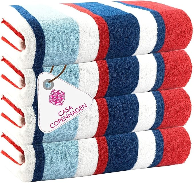 Bora Bora Beach Towel, 4 Pieces - Red