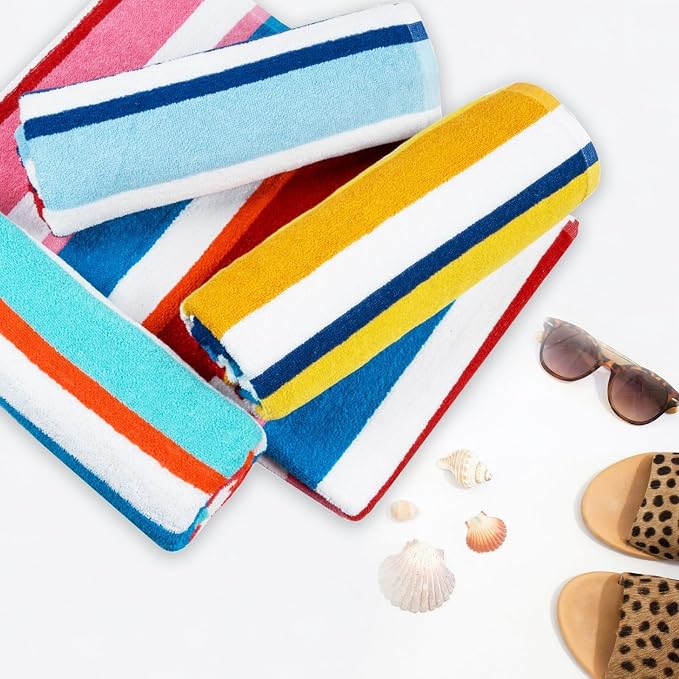 Bora Bora Beach Towel, 4 Pieces - Yellow