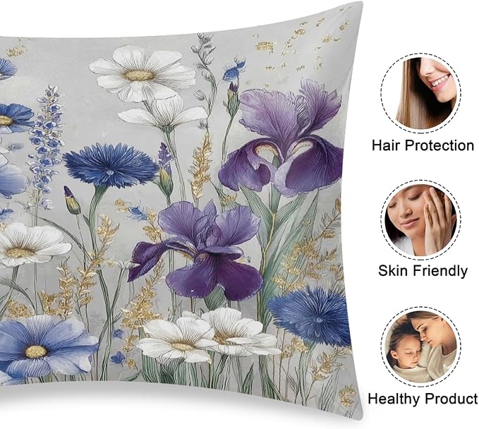 Purple White Wildflowers
