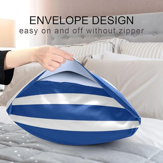 Blue and White Stripes