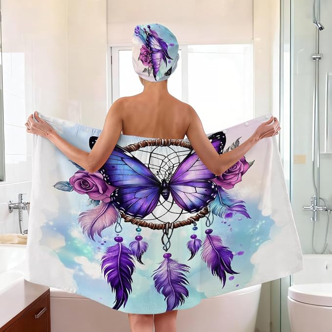 Purple Butterfly Dreamcatcher