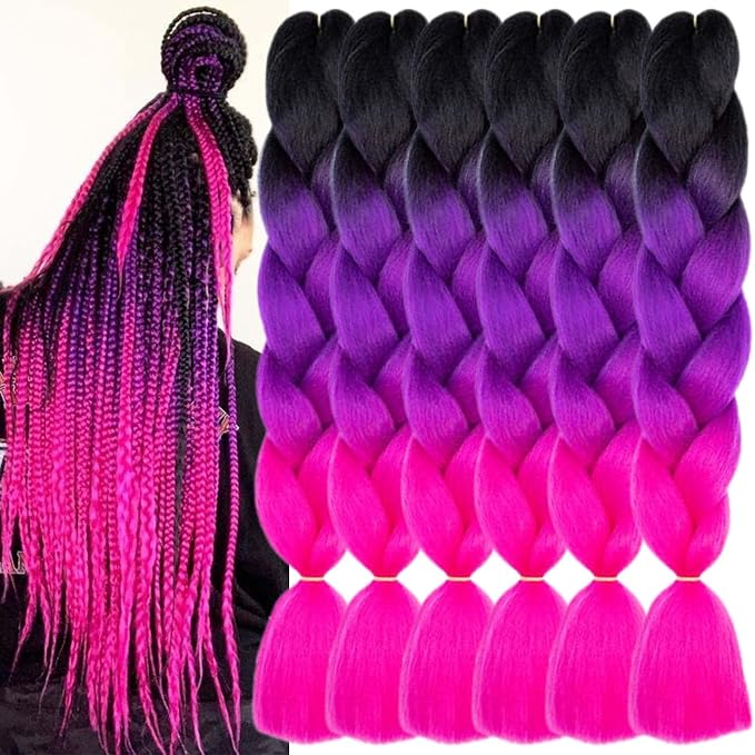 Black to Purple to Rose Red