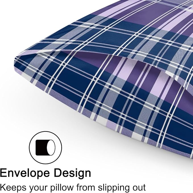 Blue Purple Plaid