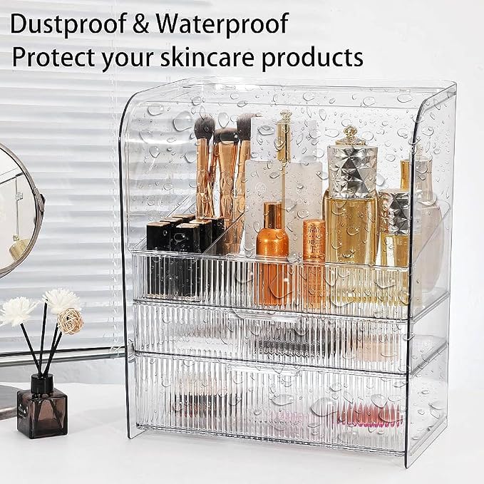 Large Clear+Brush Holder