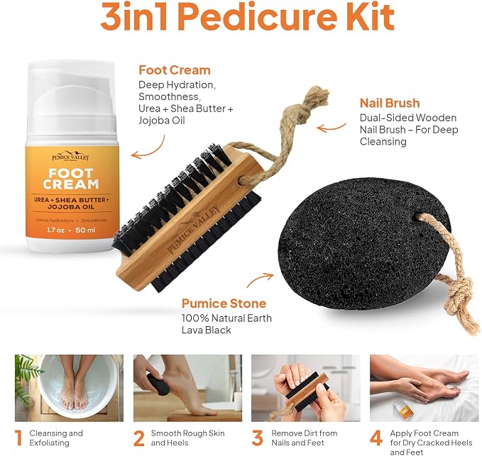 Pumice, Finger Brush, Cream