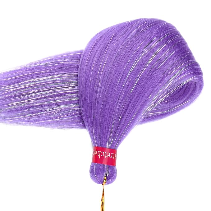 lavender purple with tinsel