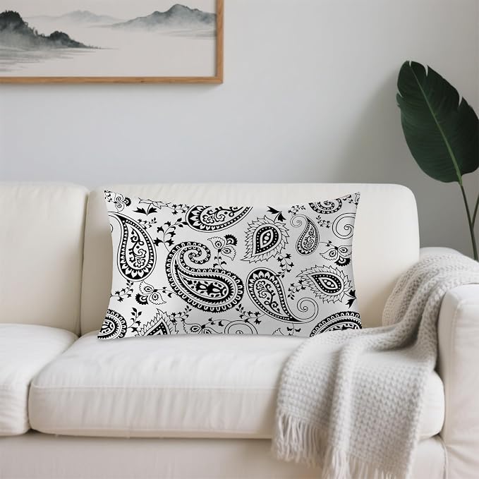 Black and White Boho Flowers