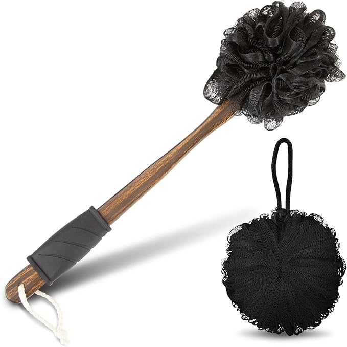 Loofah Brush Dark Wood