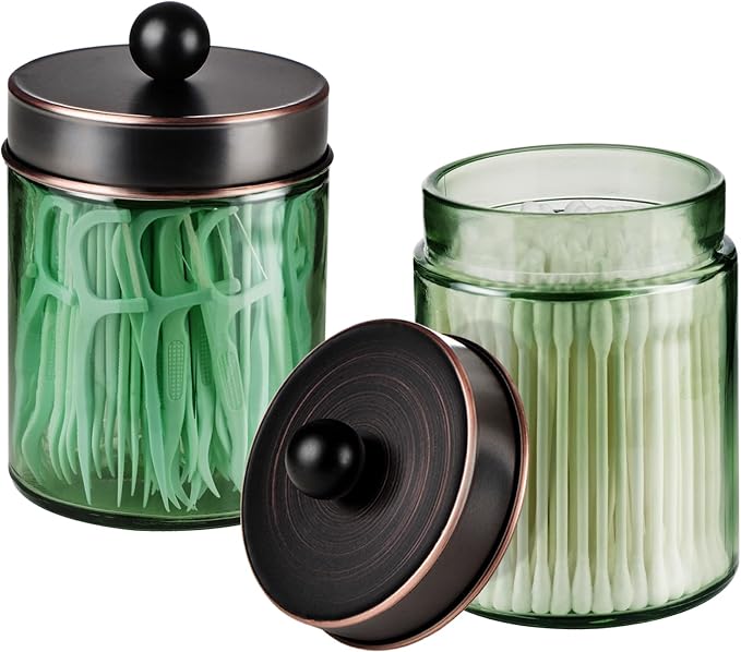 Jar Sage Green/Lid Oil Rubbed Bronze