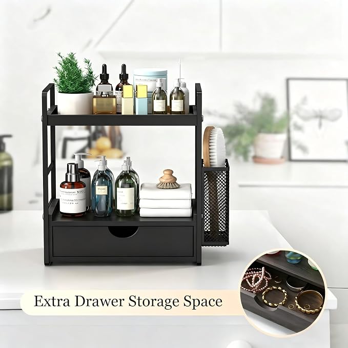 Black With Drawer