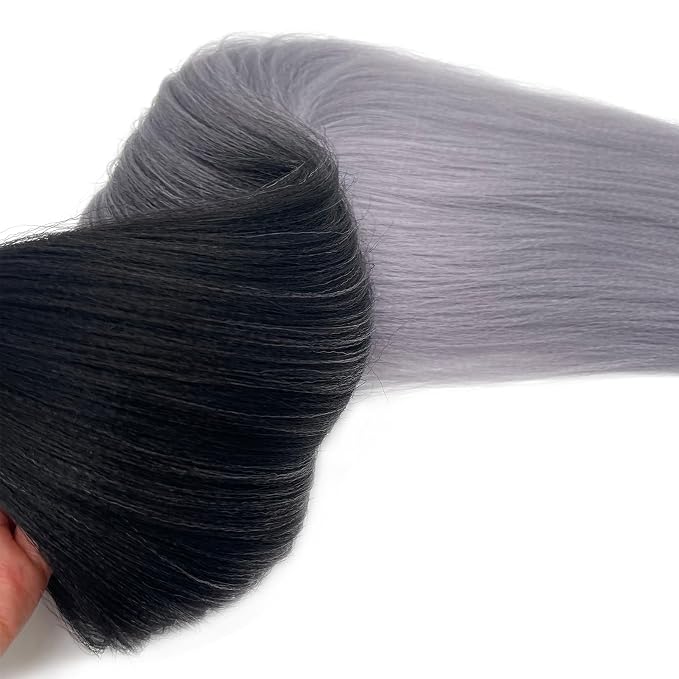 Gray Ombre Braiding Hair