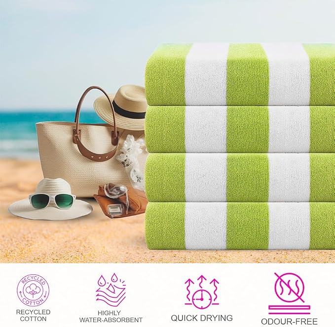 Cabana Towel 4pcs Green