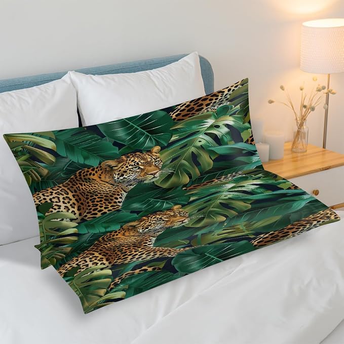 Leopard Palm Leaves