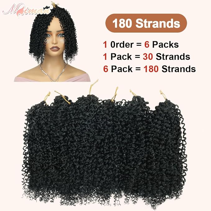 Yanky Twist Crochet Hair-Black