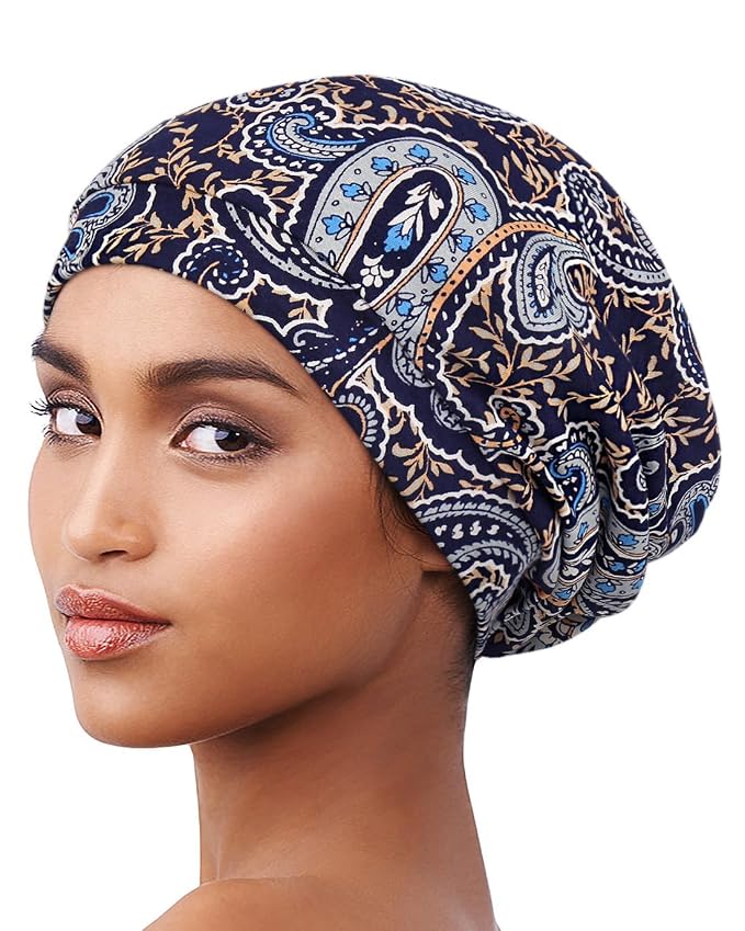 Navy Paisley