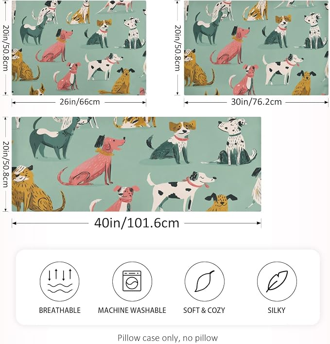 Mint Green Cute Dogs
