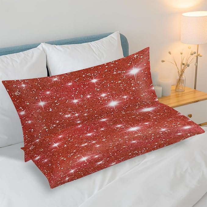 Red Glitter Stars