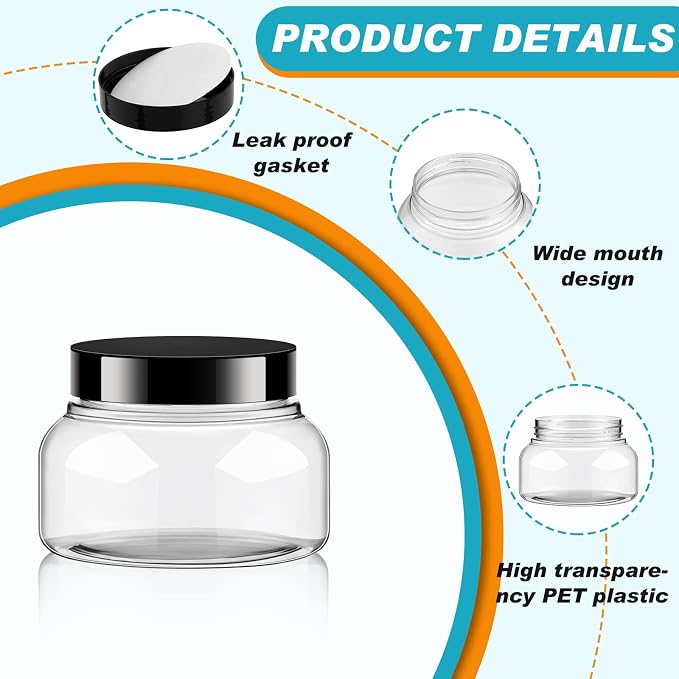 Clear, Black