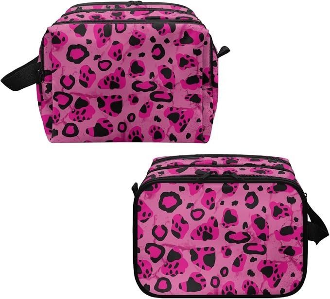 Pink Leopard Print Dog Paw