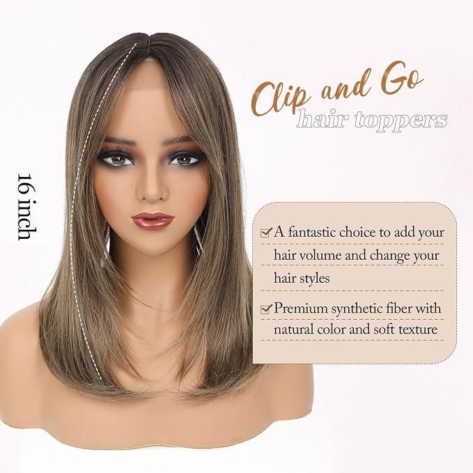 Dark Ash Brown with Honey Blonde Highlights
