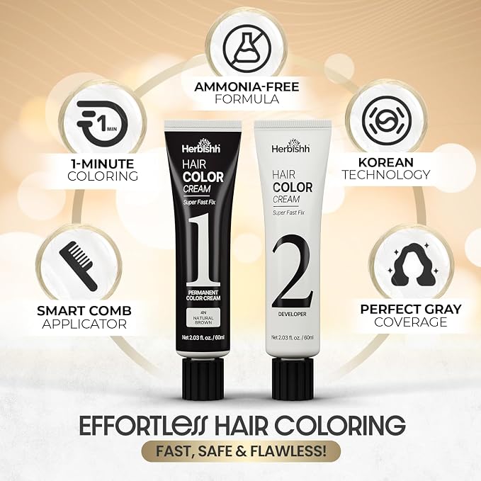 1 Minute Hair Dye Natural Brown