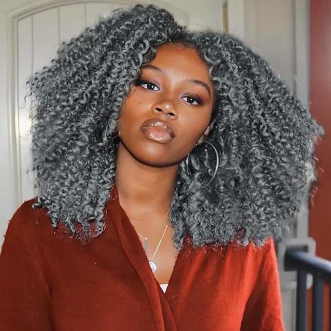 Yanky Twist Crochet Hair-Silver Grey