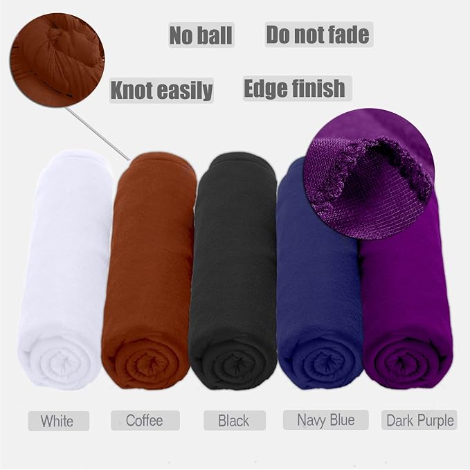 Black,White,Coffee,Navy Blue,Dark Purple