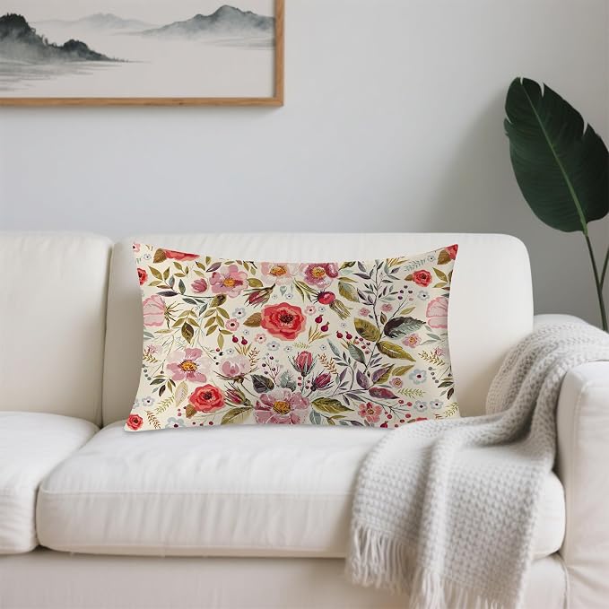 Retro Flowers Rose Floral