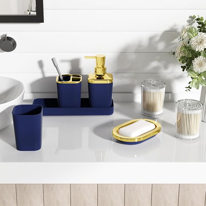 Navy Blue and Gold