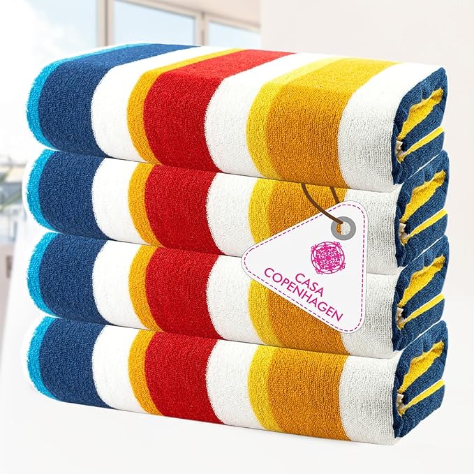 Bora Bora Beach Towel, 4 Pieces - Yellow