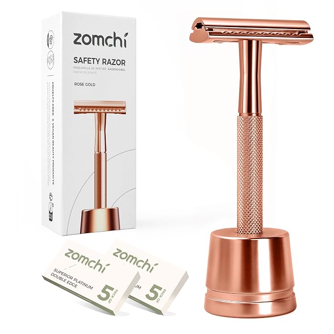 Rose Gold Razor with Stand