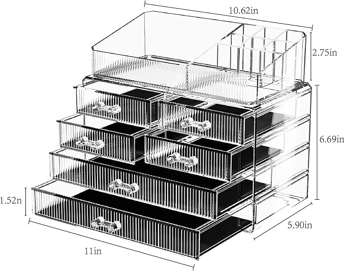 (2 Base, 4 Drawers) with Top