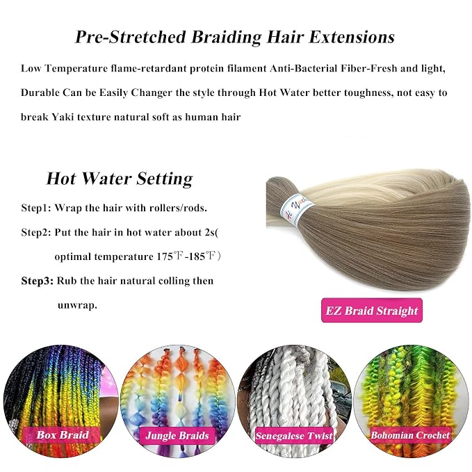 6B/613 Ombre Braiding Hair 6 Packs
