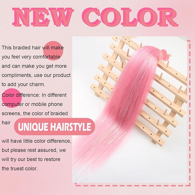 pink with tinsel