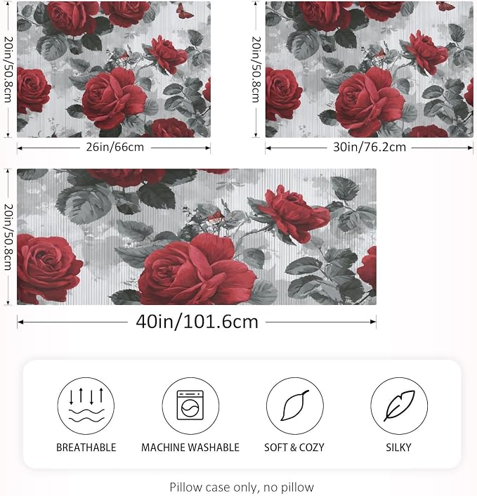 Grey and White Stripes Roses Butterflies