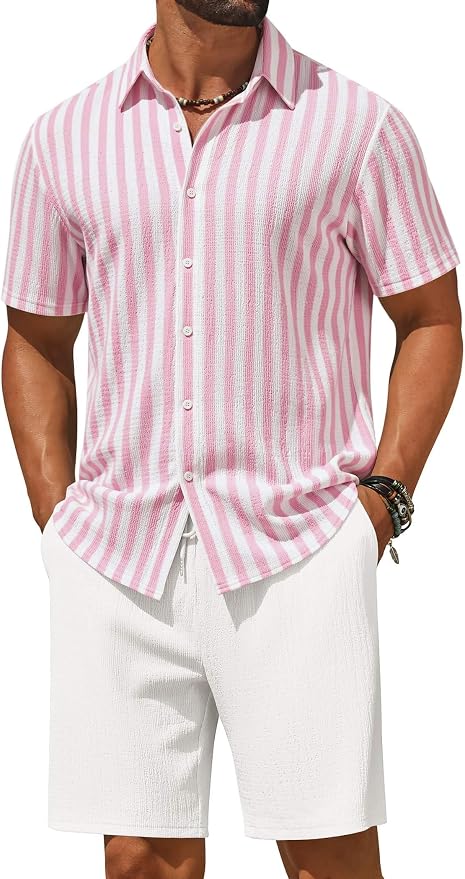 Pink White Stripe