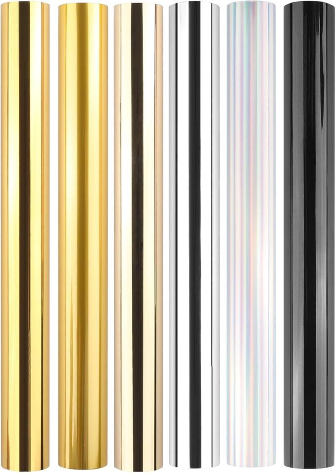 Gold,Silver,Holographic Silver,Light Gold,Matte Gold,Black