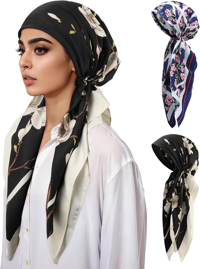 Flower: Black+navy Blue