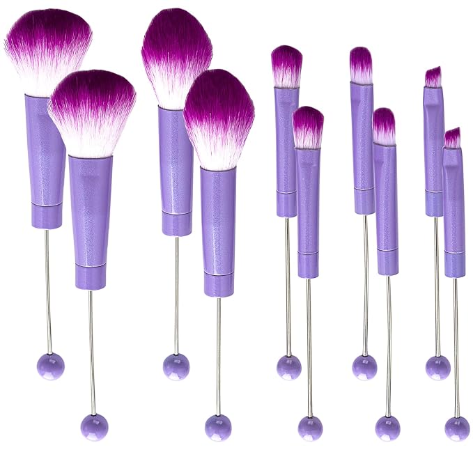 purple brush set