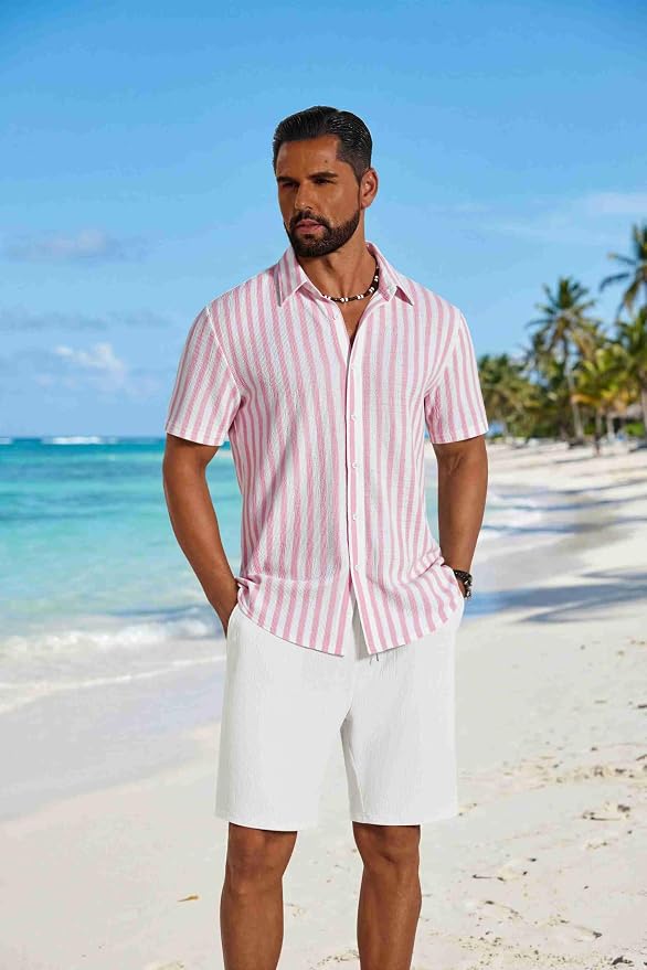Pink White Stripe