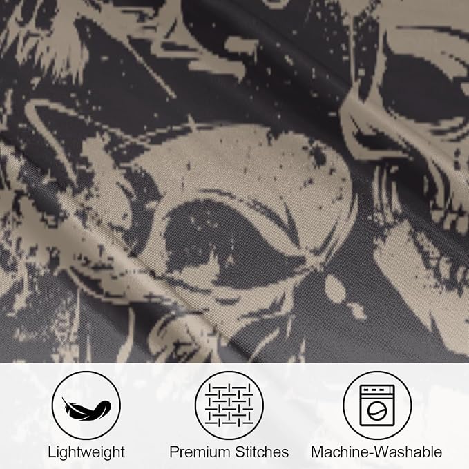C Skull Goth Vintage Grey