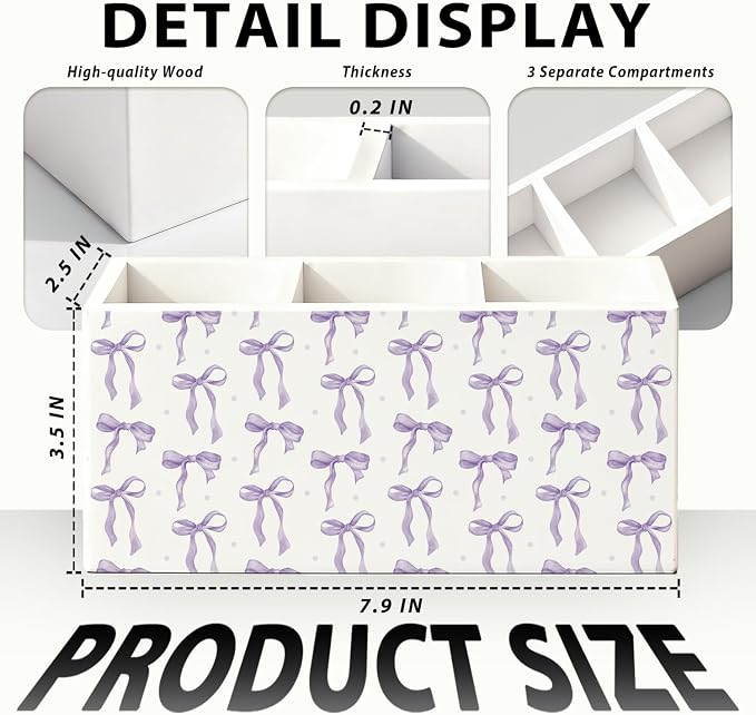 02-Purple Bow Pen Holder(1)