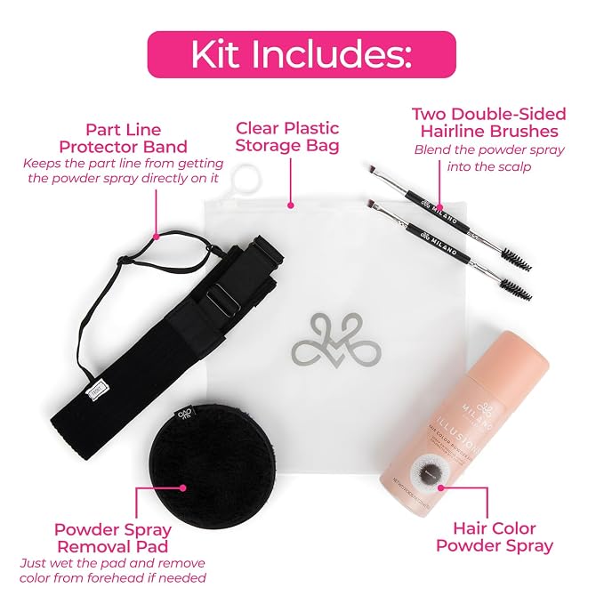 Kit Hair Color Powder Spray - Brownish