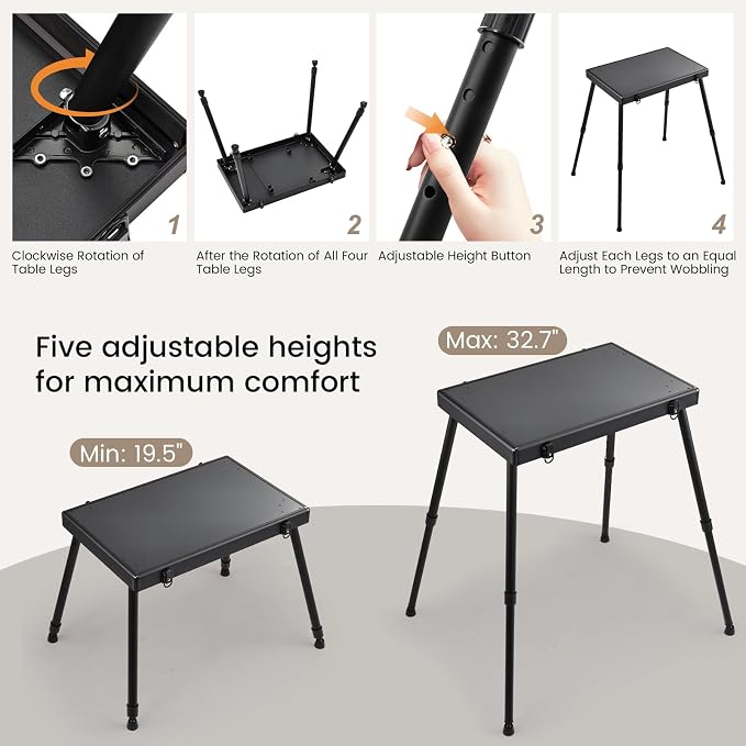 Black With Table